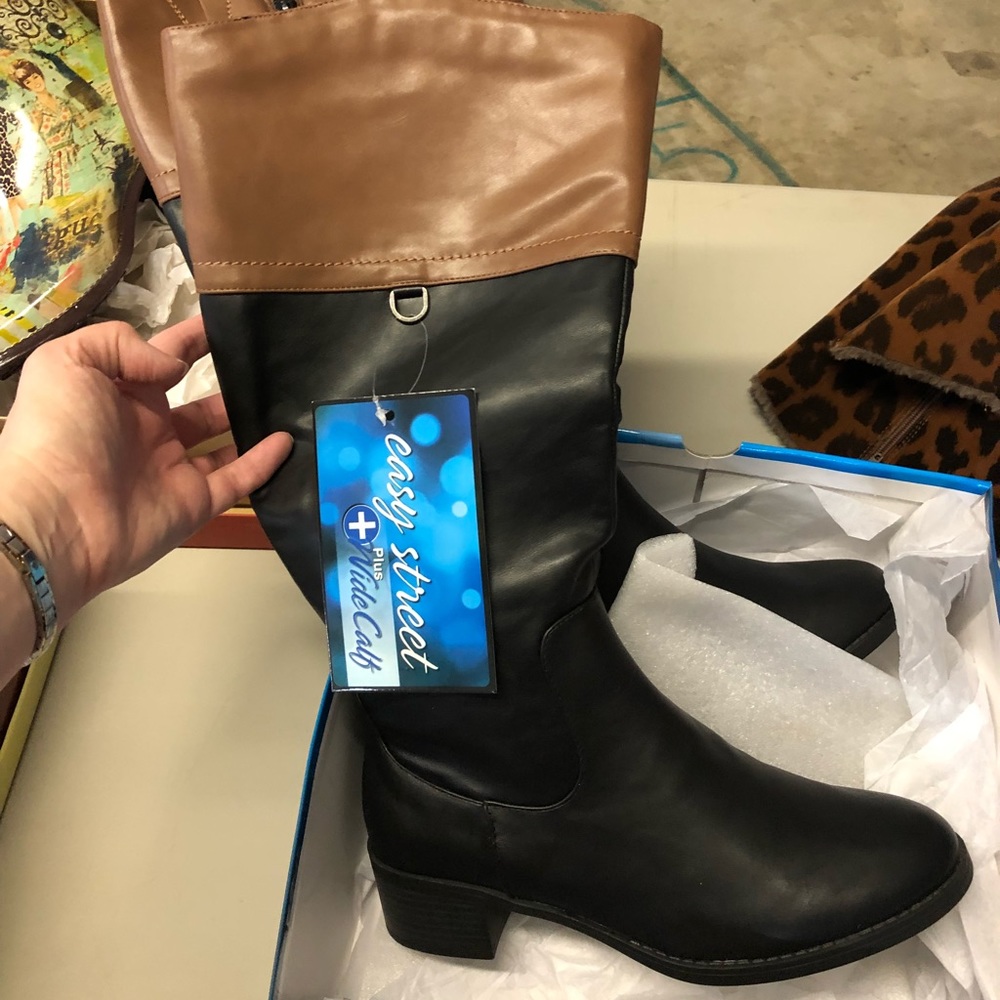 Size 9 wide calf tall boots